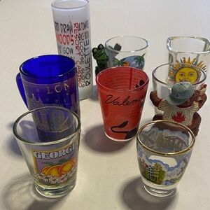 Assorted Colorful Shot Glass Set